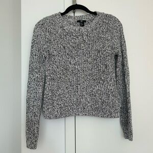 H&M Cotton Blend marled gray sweater